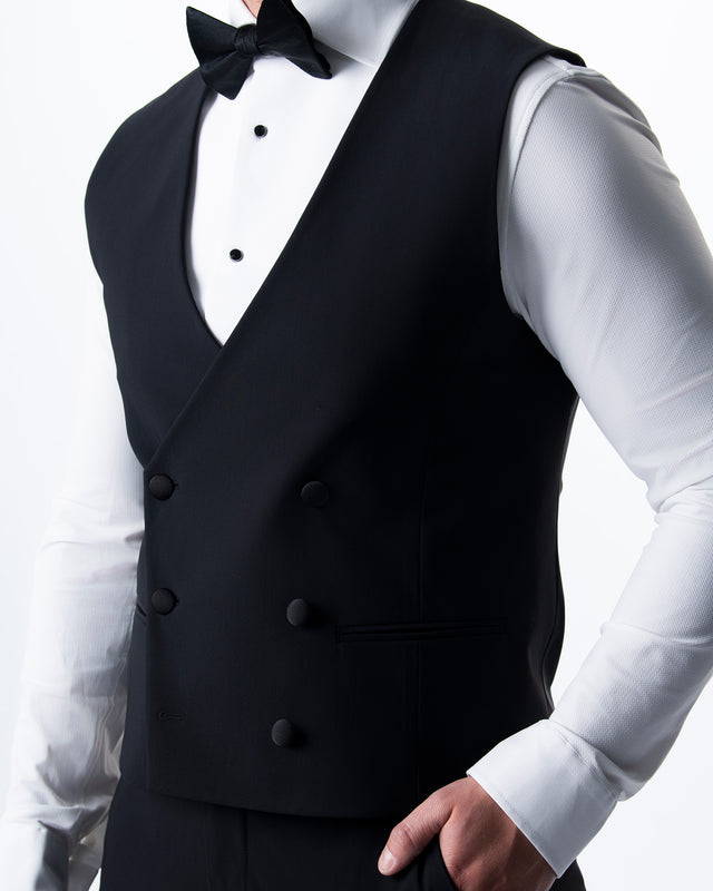 IOS VEST smoking - BLACK