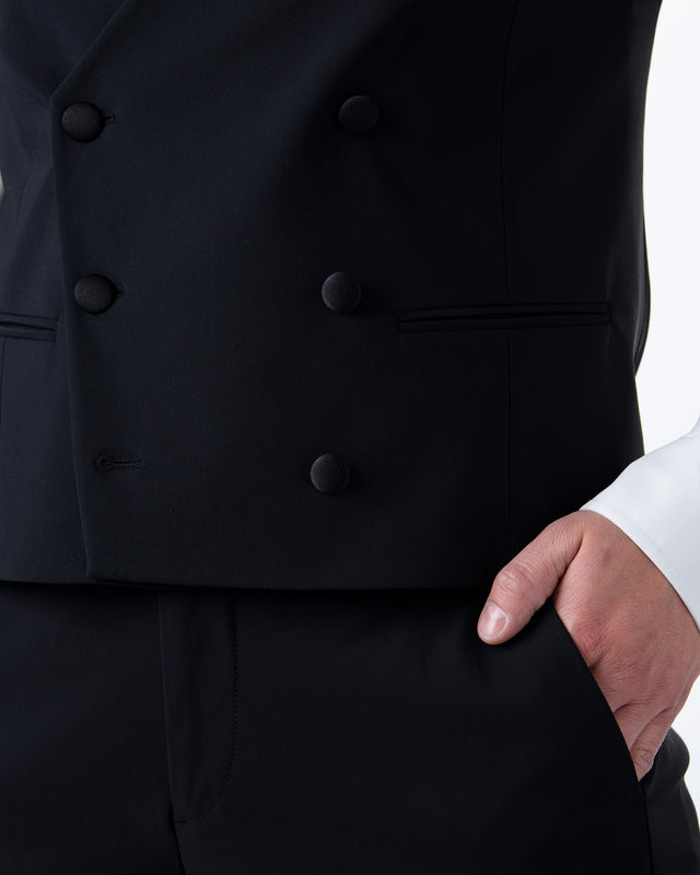 IOS VEST smoking - BLACK