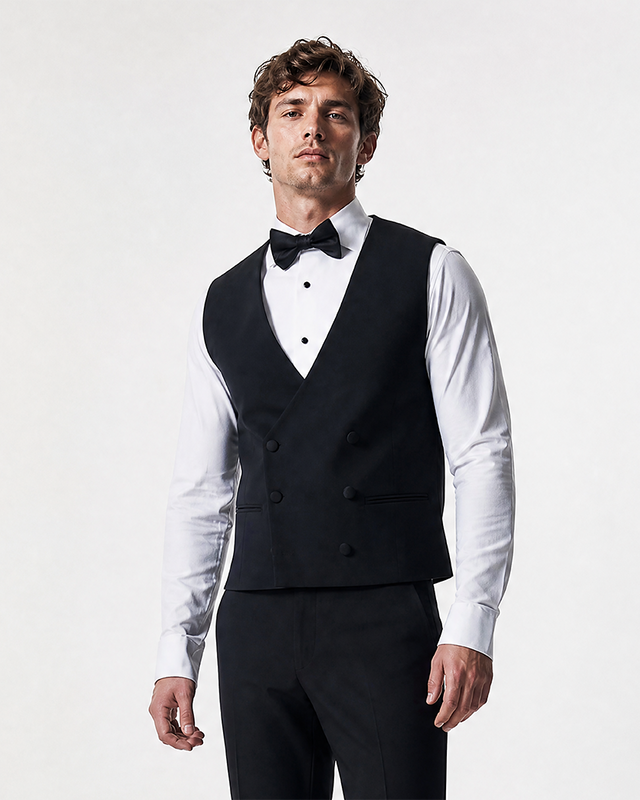 IOS VEST smoking - BLACK