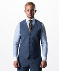 IOS VEST klassiek - STAAL BLAUW