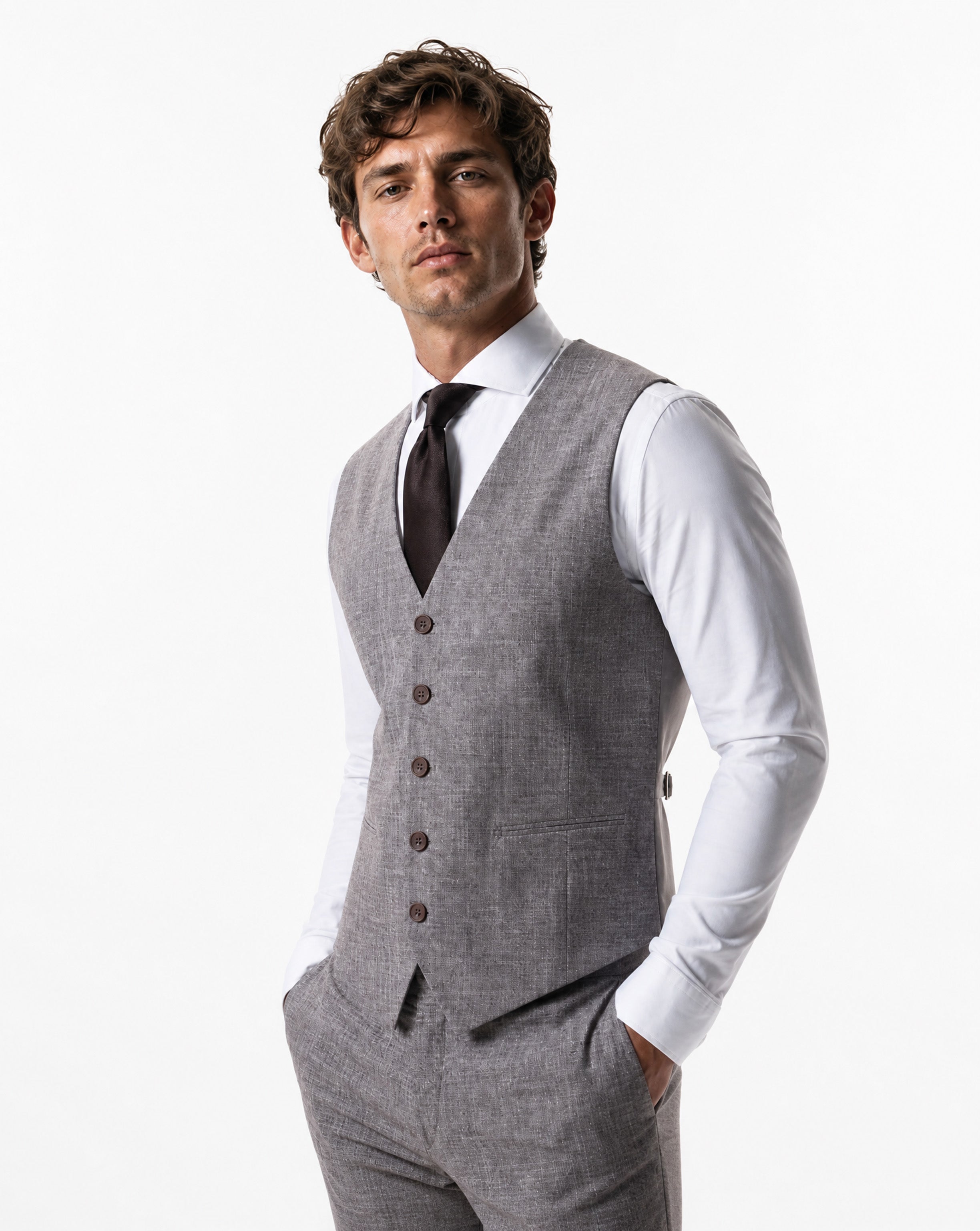 IOS VEST classic - LIGHT BROWN