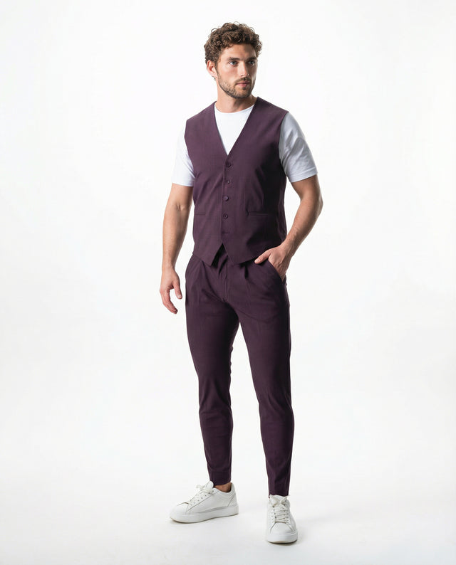 IOS PANTS modern - DARK LILA