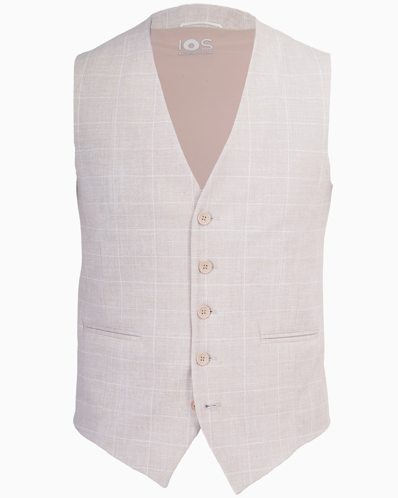 IOS VEST classic - BEIGE KARO