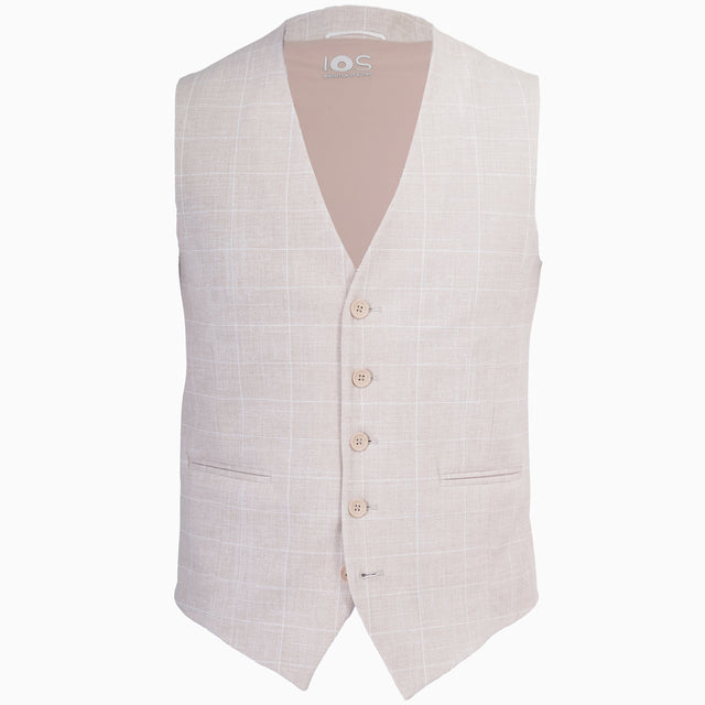 IOS VEST classic - BEIGE KARO