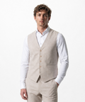 IOS VEST classic - BEIGE KARO