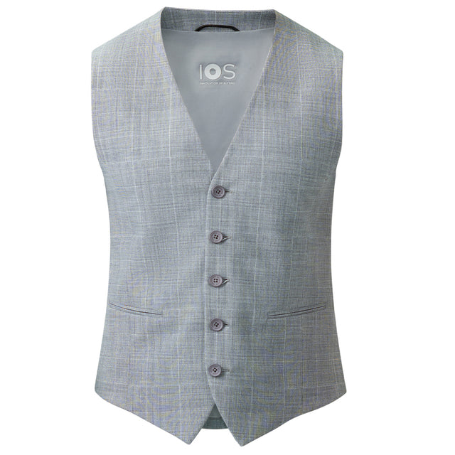 IOS VEST classic - LIGHT GREY KARO