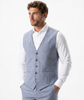 IOS VEST classic - LIGHT GREY KARO