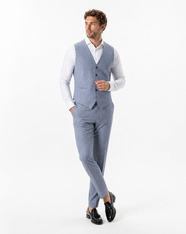IOS VEST classic - LIGHT GREY KARO