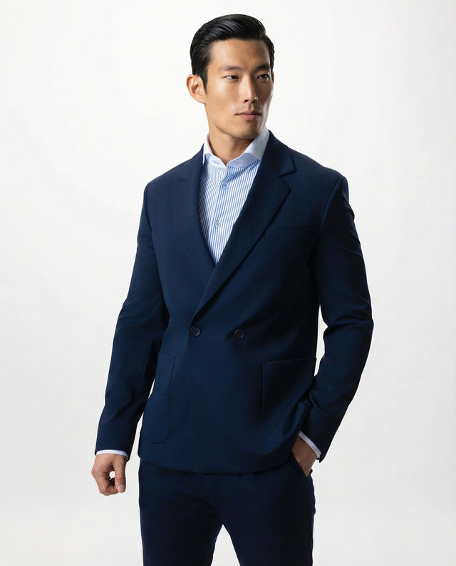 IOS JACKET double breasted - NAVY