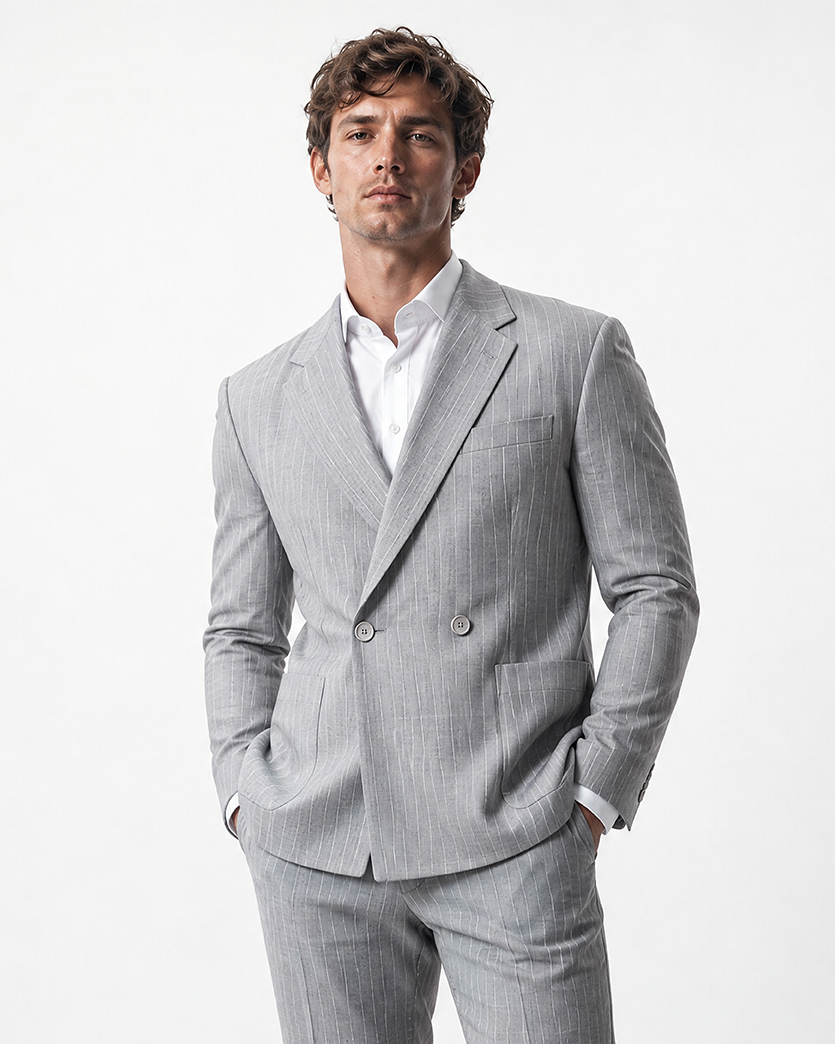 IOS JACKET double breasted - STONES STRIPE