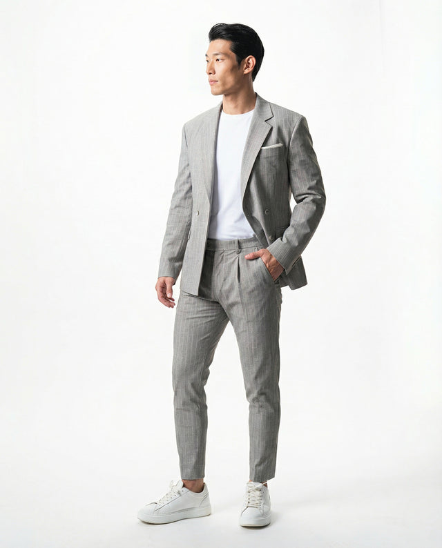 IOS JACKET double breasted - STONES STRIPE