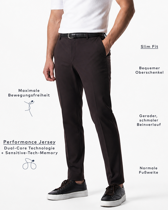 IOS PANTS classic - BROWN