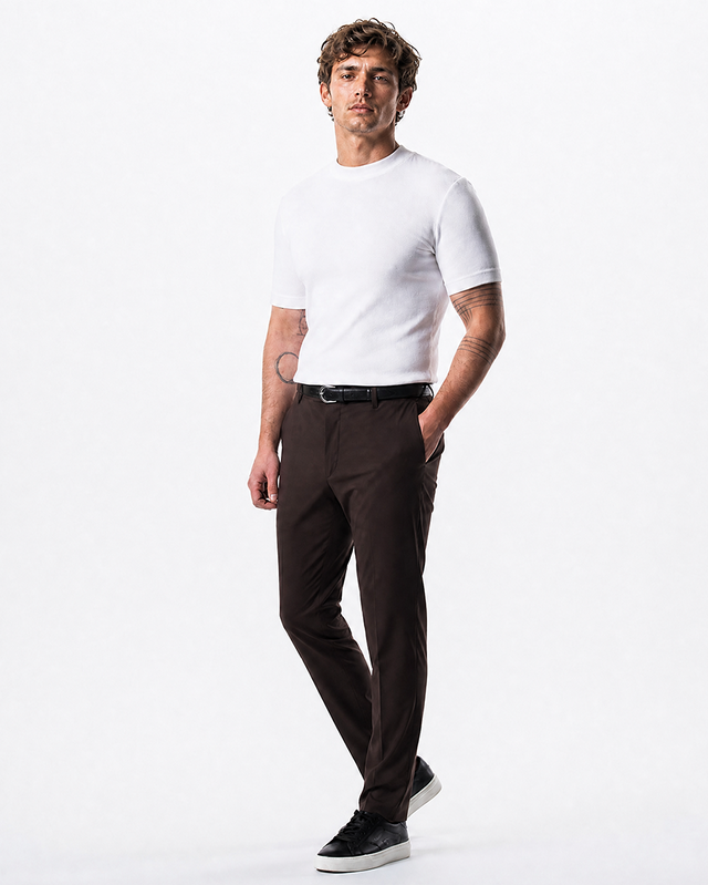 IOS PANTS classic - BROWN