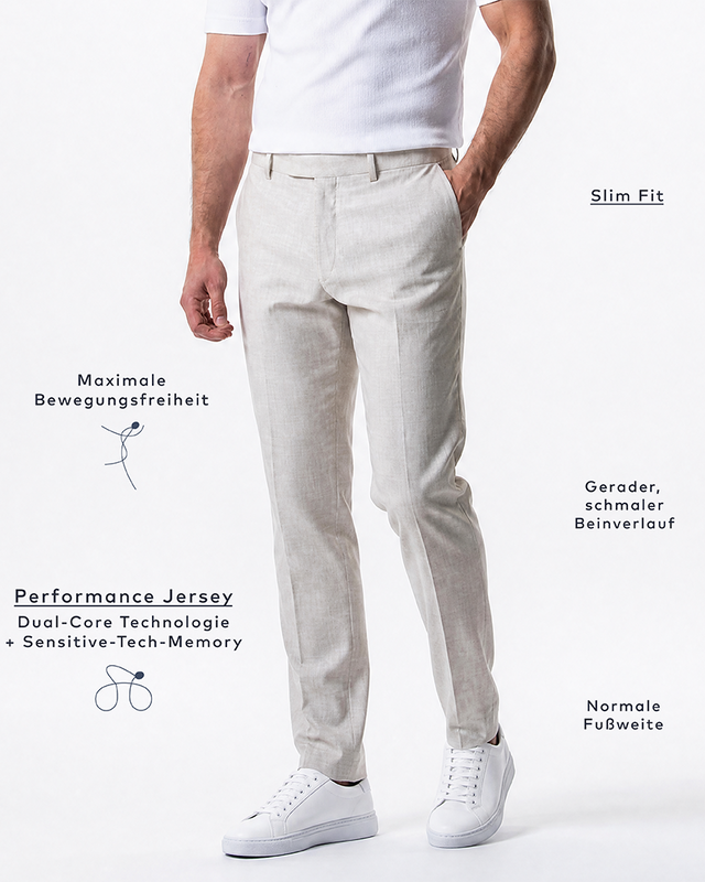 IOS PANTS classic - IVORY