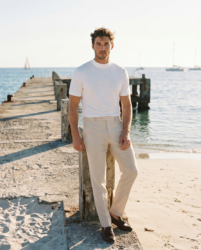 IOS PANTS classici - AVORIO
