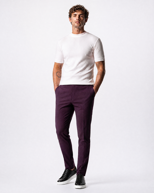 IOS PANTS classic - DARK LILA