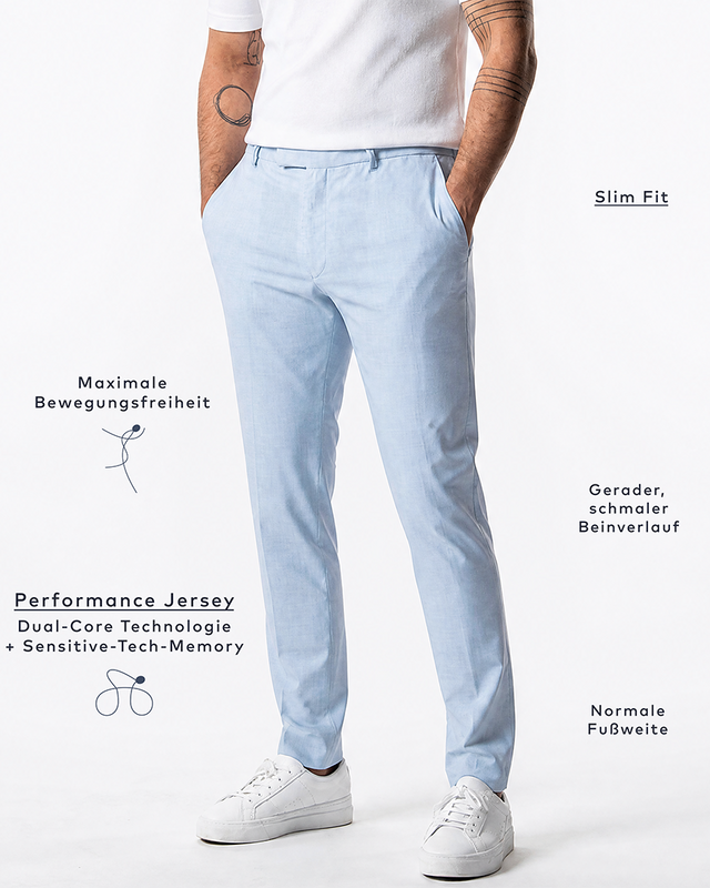 IOS PANTS classic - LIGHT BLUE