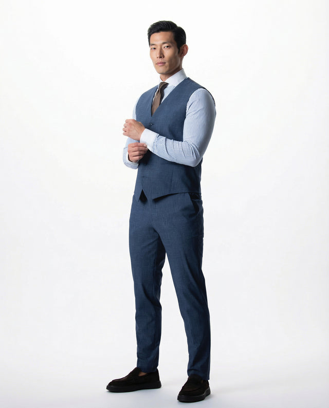 IOS PANTS classic - STEEL BLUE