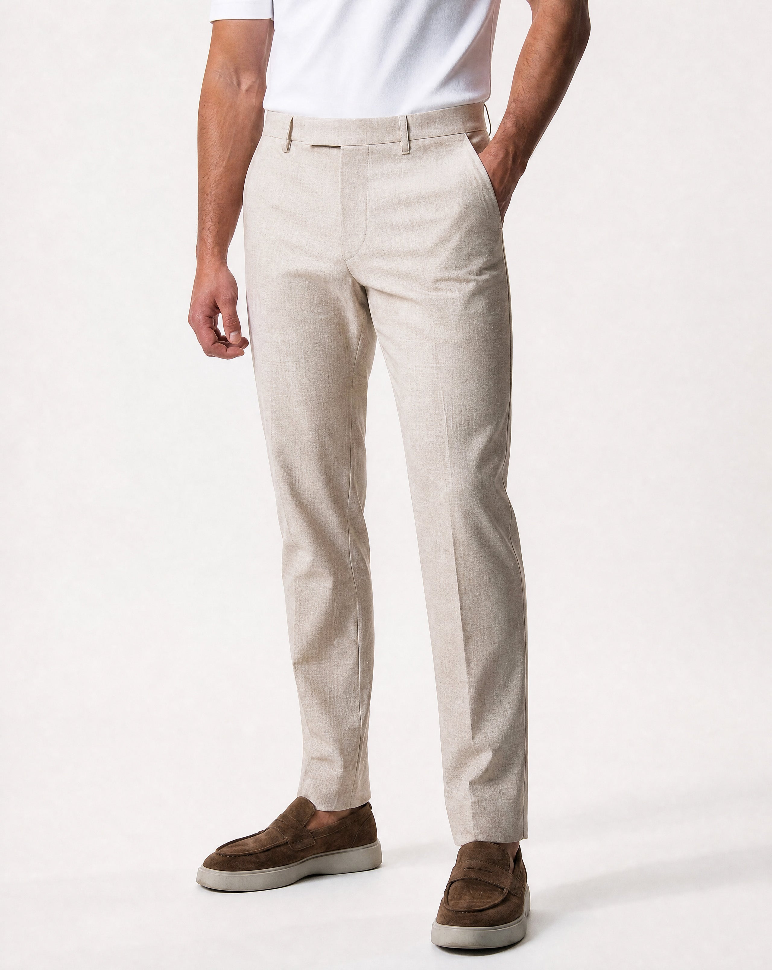 IOS PANTS classici - BEIGE