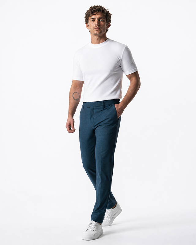 IOS PANTS classic - PETROL BLUE