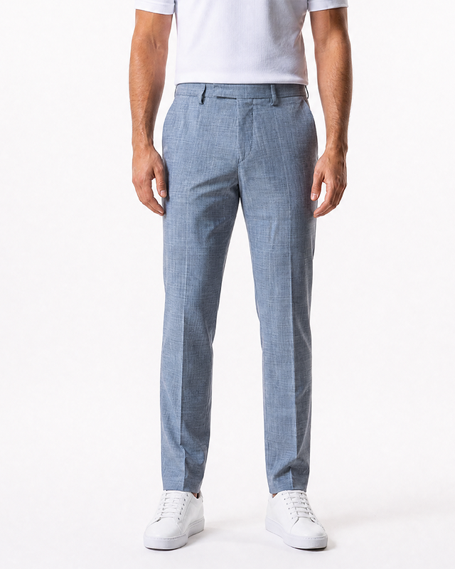 IOS PANTS classic - LIGHT GREY KARO
