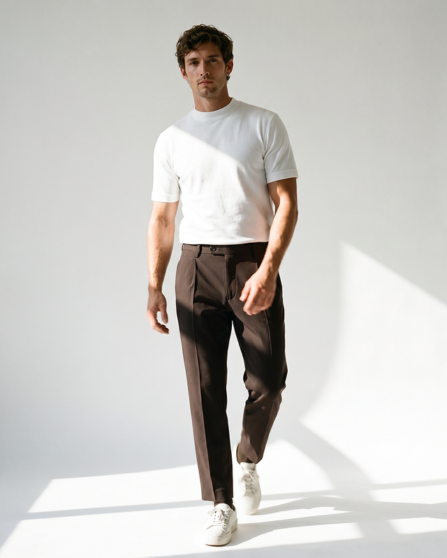 IOS PANTS moderni - MARRONE