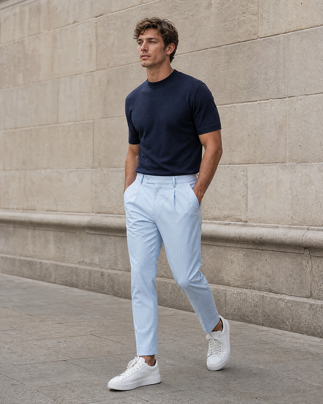IOS PANTS modern - LIGHT BLUE