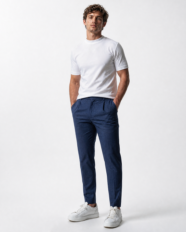 IOS PANTS moderni - BLU ACCIAIO