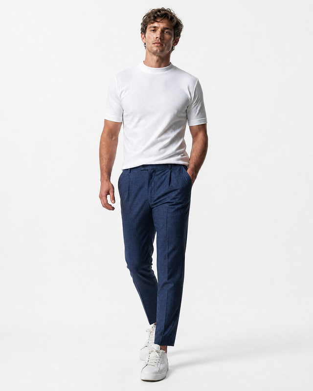 IOS PANTS moderni - BLU ACCIAIO