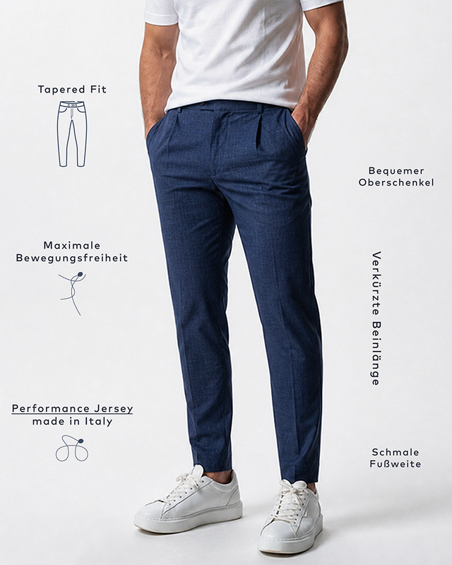 IOS PANTS moderni - BLU ACCIAIO
