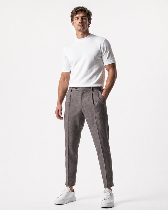 IOS PANTS modern - LIGHT BROWN