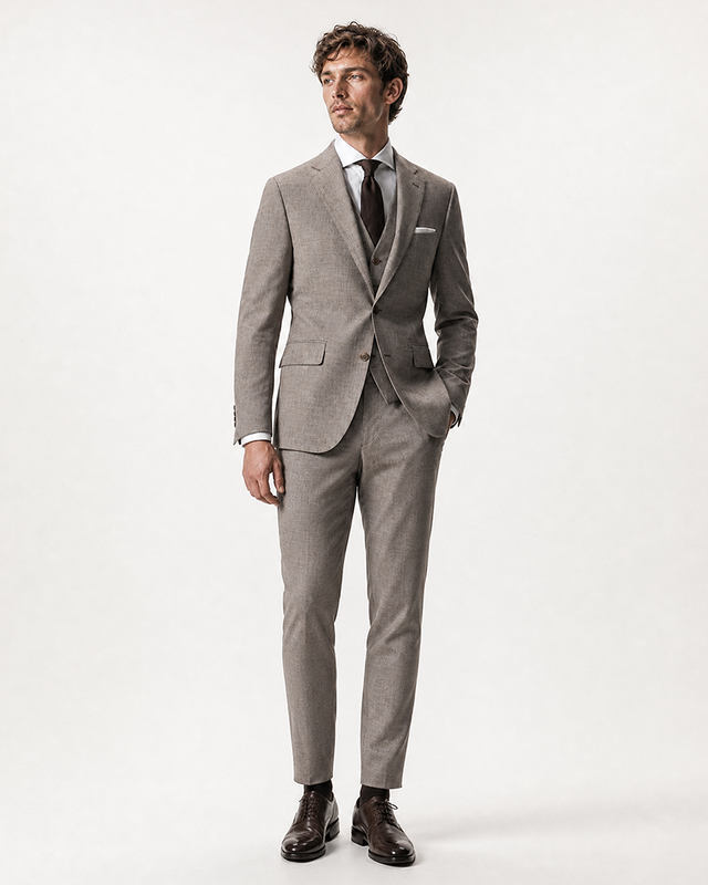 IOS PANTS modern - LIGHT BROWN