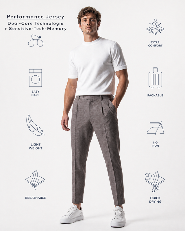 IOS PANTS modern - LIGHT BROWN