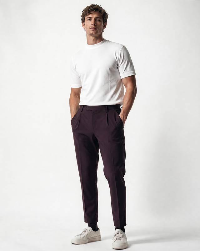 IOS PANTS modern - DARK LILA