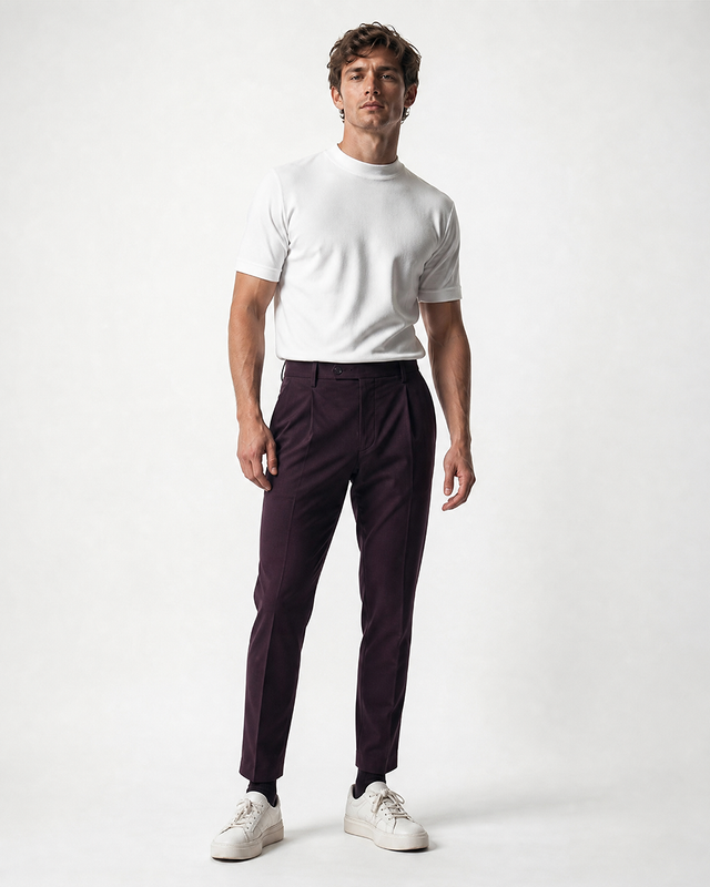IOS PANTS modern - DARK LILA