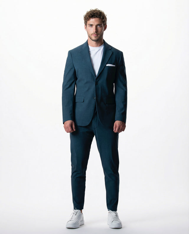 IOS PANTS modern - PETROL BLUE