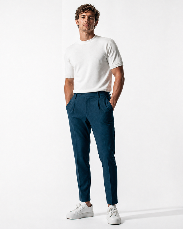 IOS PANTS modern - PETROL BLUE