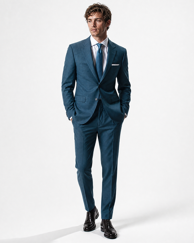 IOS PANTS modern - PETROL BLUE