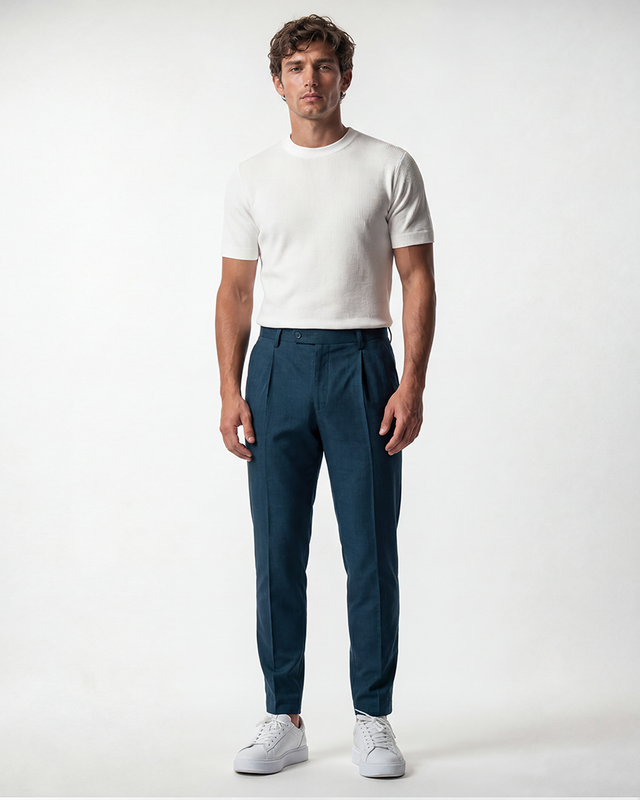 IOS PANTS modern - PETROL BLUE