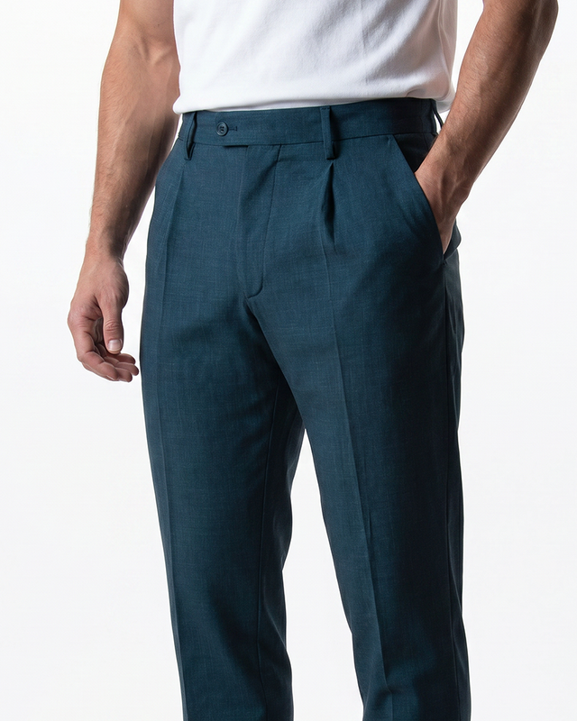 IOS PANTS modern - PETROL BLUE