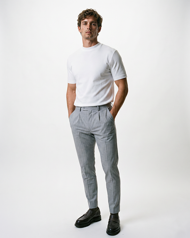 IOS PANTS modern - STONES STRIPE