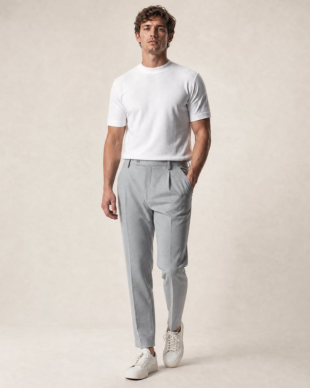 IOS PANTS modern - LIGHT GREY MEL.