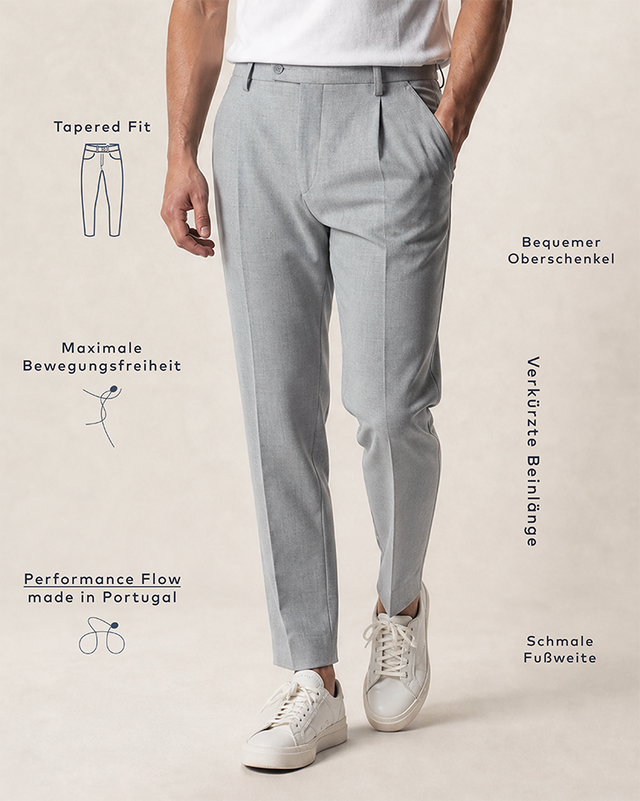 IOS PANTS modern - LIGHT GREY MEL.