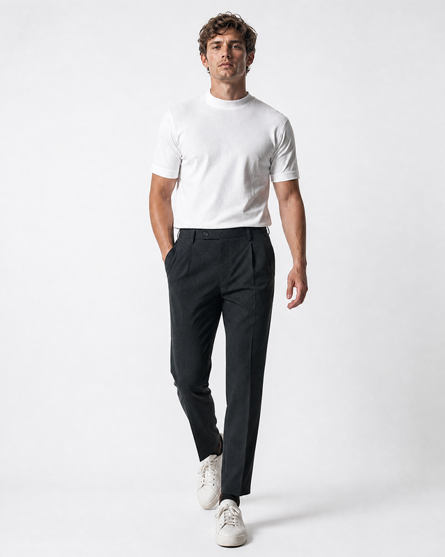 IOS PANTS modern - DARK GREY MEL.