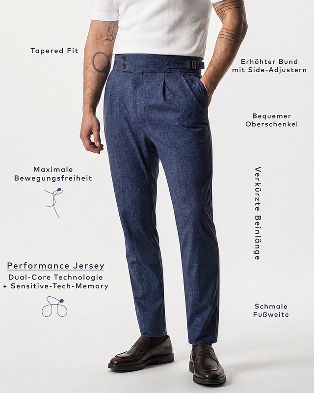 IOS PANTS italiano - BLU ACCIAIO