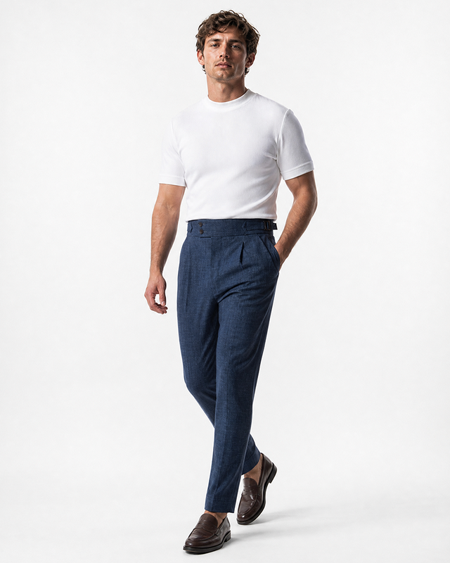 IOS PANTS italiano - BLU ACCIAIO