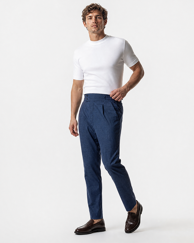 IOS PANTS italiano - BLU ACCIAIO