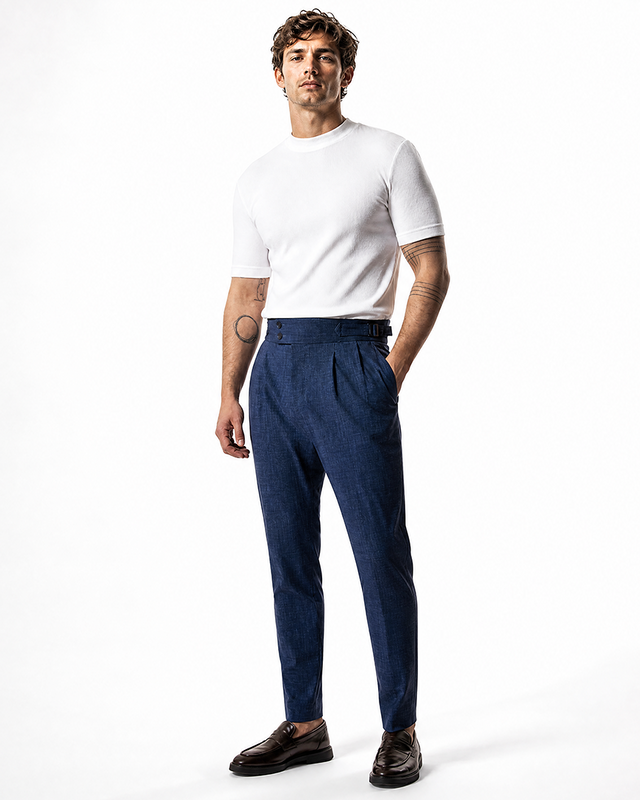 IOS PANTS italiano - BLU ACCIAIO