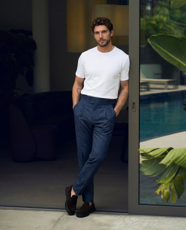 IOS PANTS italiano - STEEL BLUE