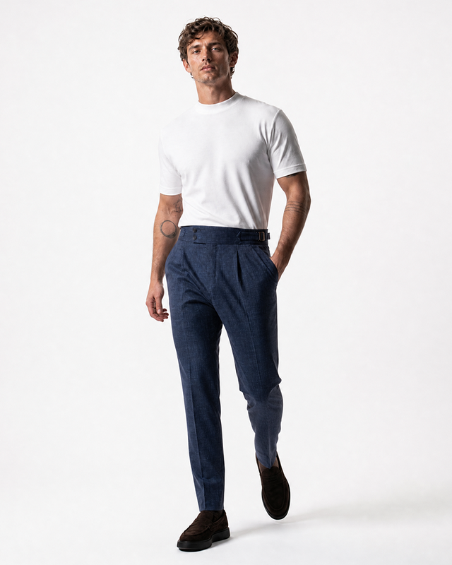 IOS PANTS italiano - BLU ACCIAIO
